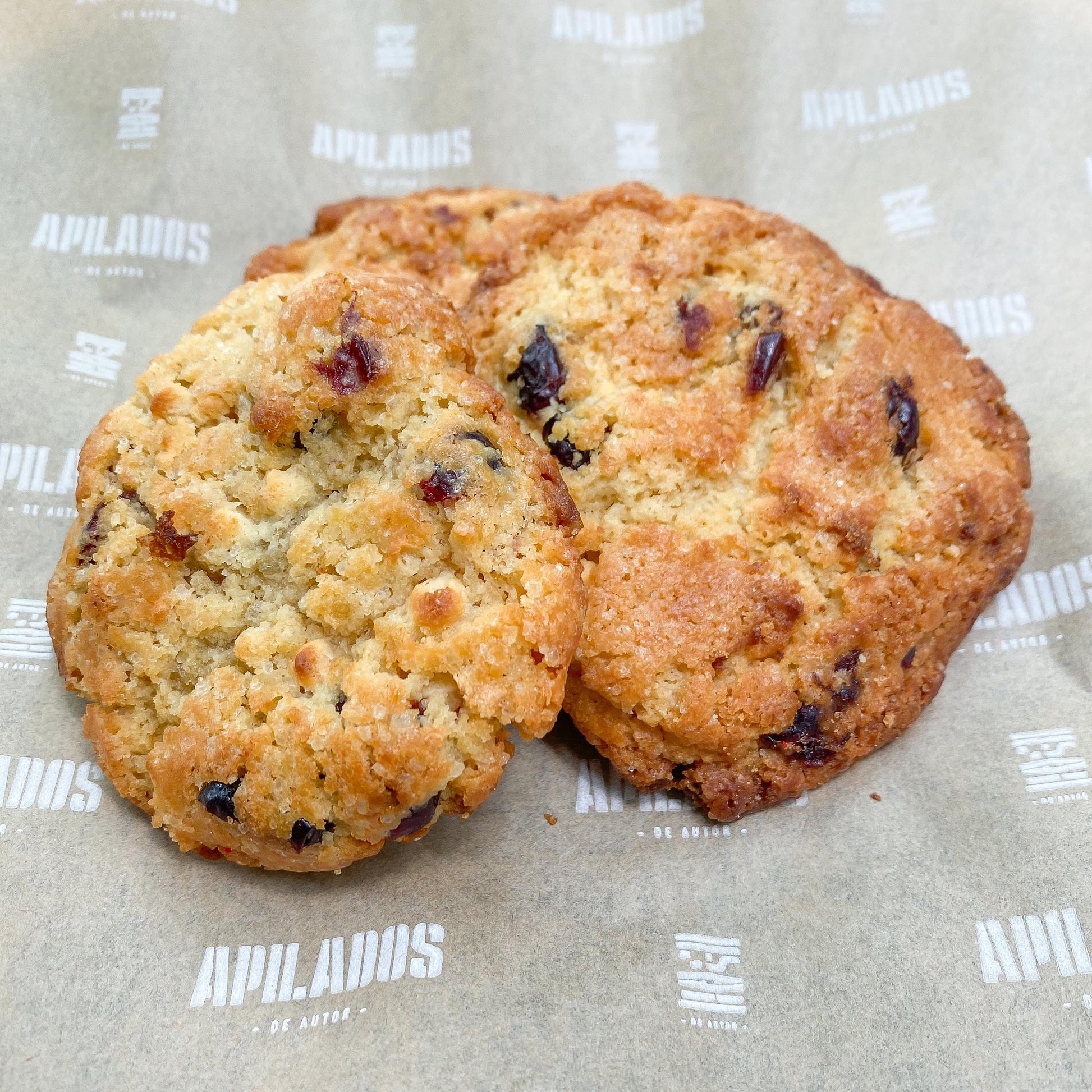 Galletas de arándanos y chocolate blanco